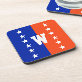 Uni Colors Royal Blue & Orange Getränkeuntersetzer