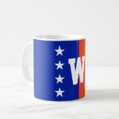 Uni Colors Royal Blue & Orange Kaffeetasse (Vorderseite Links)