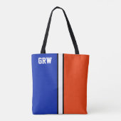 Uni Colors Royal Blue & Orange Monogram Tasche (Rückseite)