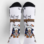 Uni Cool | Jumping Bulldog Vector Socken (Oben)
