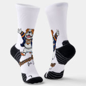 Uni Cool | Jumping Bulldog Vector Socken (Gewinkelt)