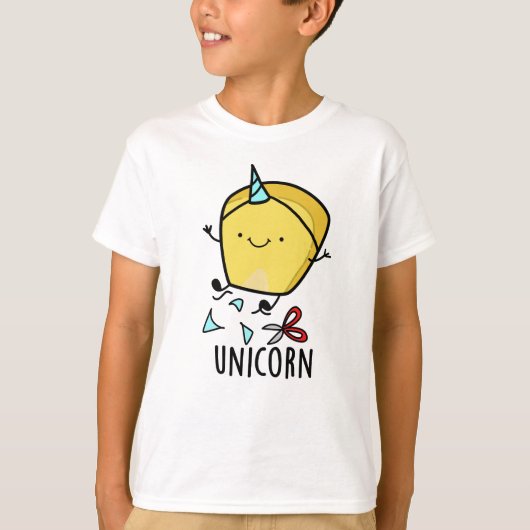 Uni-corn Funny Corn Pun T-Shirt (Vorderseite)