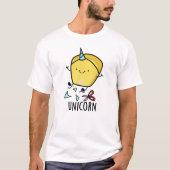 Uni-corn Funny Corn Pun T-Shirt (Vorderseite)