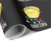 Uni-corn Funny Mais Pun Dark BG Geschenkpapier (Rolleneckpunkt)