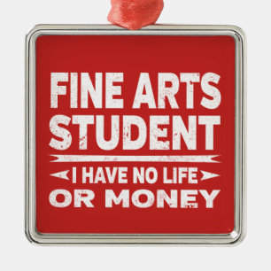 Uni der Bildenden Künste Student kein Schlaf ohne Silbernes Ornament