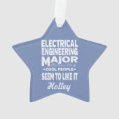 Uni der Elektrotechnik für große Coole Menschen Ornament (Rückseite)