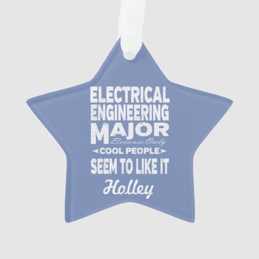 Uni der Elektrotechnik für große Coole Menschen Ornament (Rückseite)