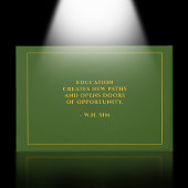 Uni der Green Gold School Abschluss Gästebuch