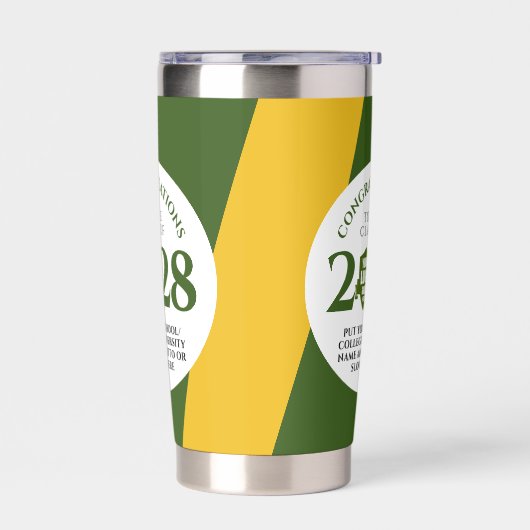 Uni der Green Gold School Abschluss Thermobecher (Links)