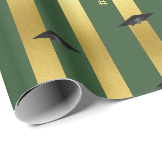 Uni der Grüne Schule Abschluss Geschenkpapier (Rolleneckpunkt)