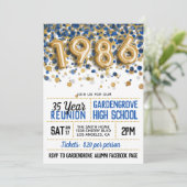 Uni der Hochschule 1986 Wiedersehen Einladung (Stehend Vorderseite)