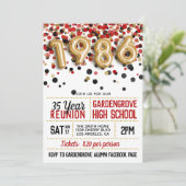 Uni der Hochschule 1986 Wiedersehen Einladung (Stehend Vorderseite)