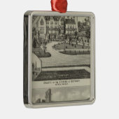 Uni der Schwestern von Bethany Silbernes Ornament (Rechts)