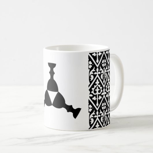 Uni des Abzeichens Yarnvid Populace Kaffeetasse (VorderseiteRechts)