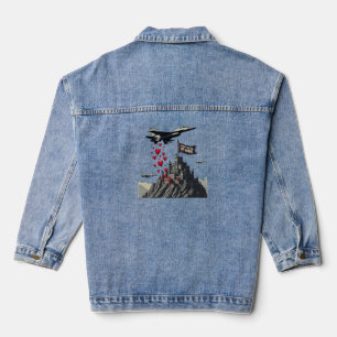 Uni des Krieges - Liebe fallen lassen, keine Bombe Jeansjacke