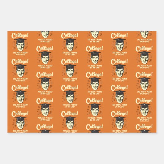 Uni: Die besten 7 Jahre meines Lebens Geschenkpapier Set (Vorderseite 2)