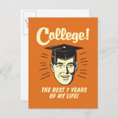 Uni: Die besten 7 Jahre meines Lebens Postkarte (Vorne/Hinten)