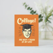 Uni: Die besten 7 Jahre meines Lebens Postkarte (Stehend Vorderseite)