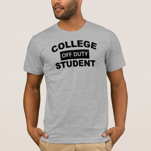 Uni-dienstfreier Student T-Shirt (Vorderseite)