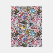 Uni Dynamic Art Urban Graffiti-Muster Fleecedecke (Vorderseite)