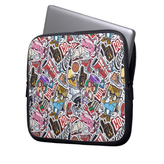 Uni Dynamic Art Urban Graffiti-Muster Laptopschutzhülle (Vorderseite Links)