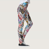Uni Dynamic Art Urban Graffiti-Muster Leggings (Rechts)