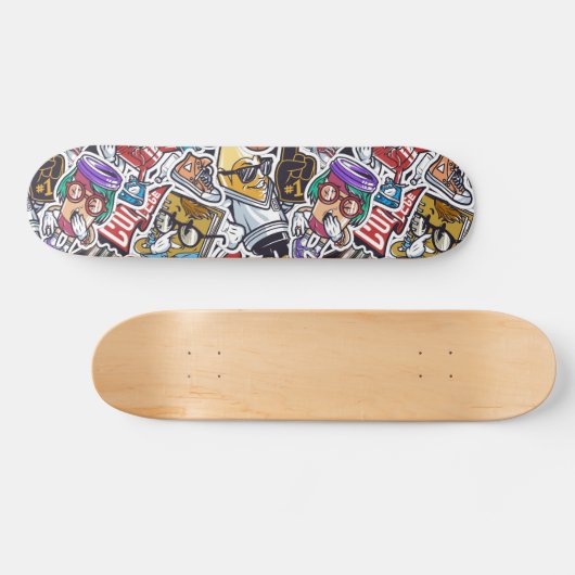 Uni Dynamic Art Urban Graffiti-Muster Skateboard (Horizontal)
