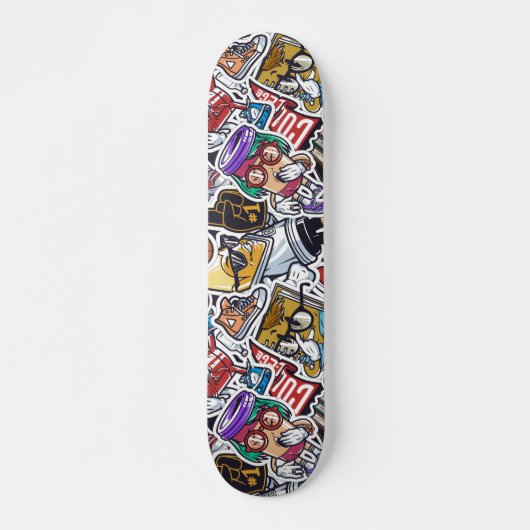 Uni Dynamic Art Urban Graffiti-Muster Skateboard (Vorne)