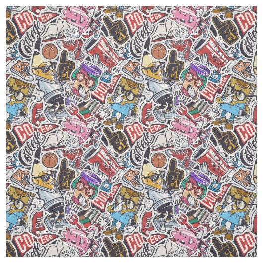 Uni Dynamic Art Urban Graffiti-Muster Stoff (Muster)