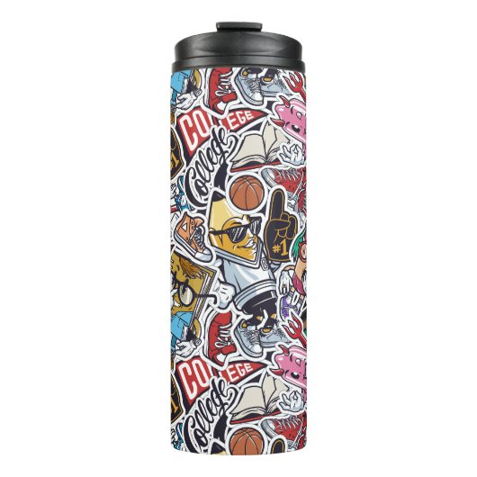 Uni Dynamic Art Urban Graffiti-Muster Thermosbecher (Vorderseite)
