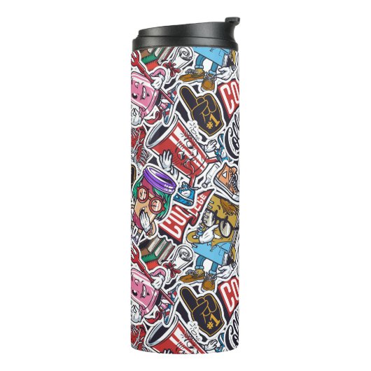 Uni Dynamic Art Urban Graffiti-Muster Thermosbecher (Nach links gedreht)