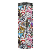 Uni Dynamic Art Urban Graffiti-Muster Thermosbecher (Rückseite)