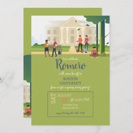 Uni Einladung (Vorne/Hinten)