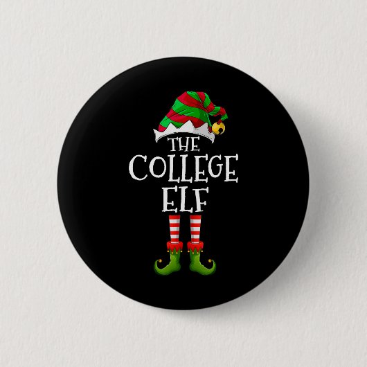 Uni Elf Fun Matching Pajama Group Christmas Wo Button (Vorderseite)