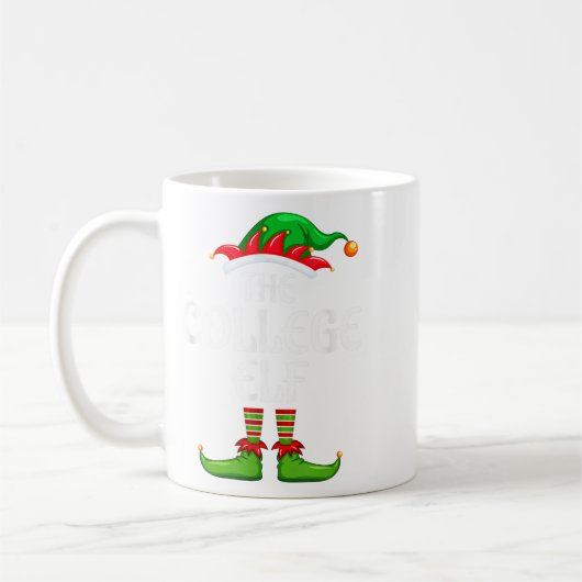 Uni Elf Matching Familiengruppe Weihnachts-Party Kaffeetasse (Links)