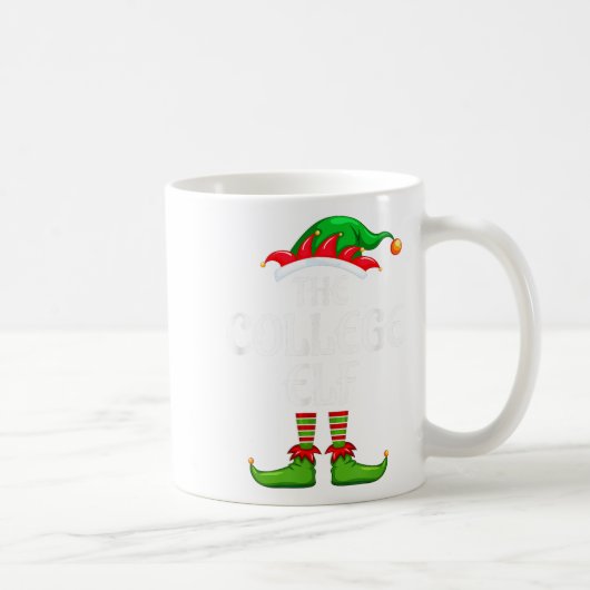 Uni Elf Matching Familiengruppe Weihnachts-Party Kaffeetasse (Rechts)