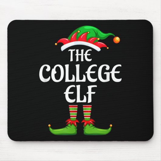 Uni Elf Matching Familiengruppe Weihnachts-Party Mousepad (Vorne)
