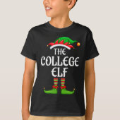 Uni Elf Matching Familiengruppe Weihnachts-Party T-Shirt (Vorderseite)