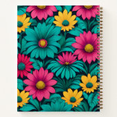 Uni entschied über Blumenmuster Notizblock (Rückseite)