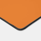 Uni Farben Navy Blue & Orange Monogram Schreibtischunterlage (Ecke)