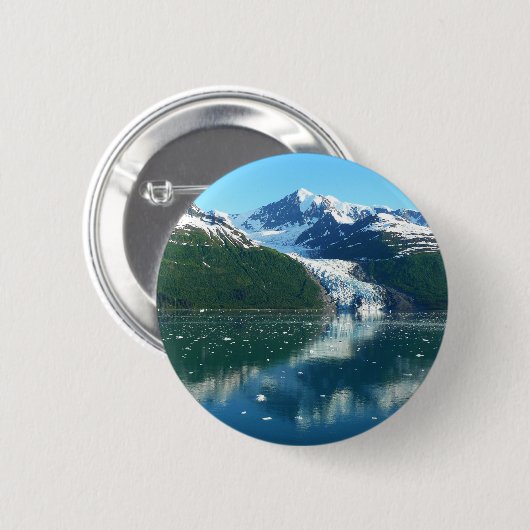 Uni Fjord I Beautiful Alaska Fotografie Button (Vorne & Hinten)