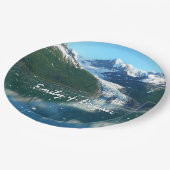 Uni Fjord I Beautiful Alaska Fotografie Pappteller (Schrägansicht)