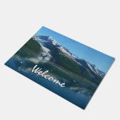 Uni Fjord II Schöne Alaska Fotografie Fußmatte (Schrägansicht)