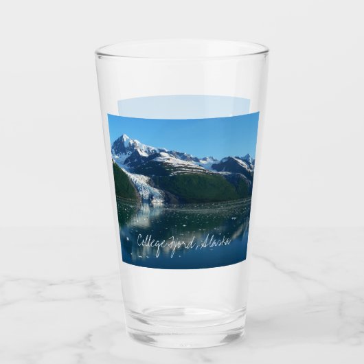 Uni Fjord II Schöne Alaska Fotografie Glas (Vorderseite)
