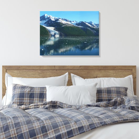 Uni Fjord II Schöne Alaska Fotografie Leinwanddruck (Insitu (Schlafzimmer))