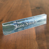 Uni Fjord II Schöne Alaska Fotografie Namensplakette (Seite)