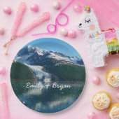 Uni Fjord II Schöne Alaska Fotografie Pappteller (Party)