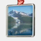 Uni Fjord II Schöne Alaska Fotografie Silbernes Ornament (Links)