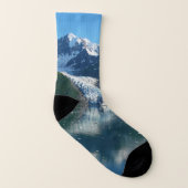 Uni Fjord II Schöne Alaska Fotografie Socken (Links - Innen)