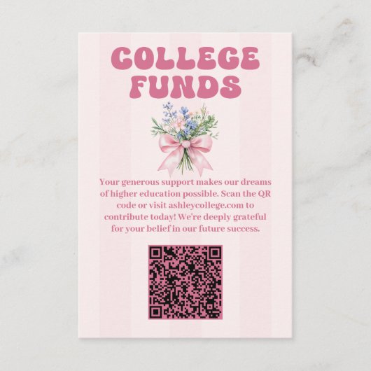 Uni-Fonds der Blush Floral Graduation Party Begleitkarte (Vorderseite)